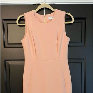 Calvin Klein dress. Scuba fabric and fits your figure with flattering stretch.